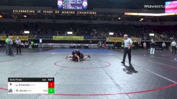 133 lbs Semifinal - Logan Robertson, Liberty vs Michael Gonzalez, Springfield Tech