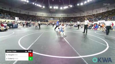 110 lbs Quarterfinal - Gracelyn Vaughn, Morris Wrestling Association vs Jaxon Coberly, Newcastle Youth Wrestling