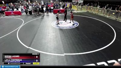 85 lbs Round 2 - Sophia Lazaro, California vs Layla Contreras, G-Style Wrestling Club