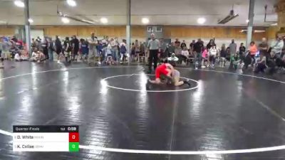 86 lbs Quarterfinal - Derek White, Mount Joy vs Kaleb Collae, Orangeville