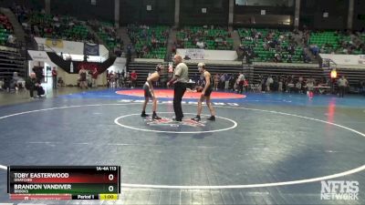 1A-4A 113 Cons. Round 1 - Toby Easterwood, Ohatchee vs Brandon Vandiver, Brooks