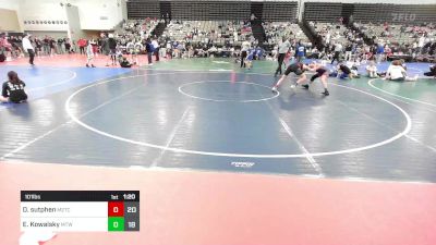 101 lbs Rr Rnd 2 - Derek Sutphen, M2TC Blue vs Evan Kowalsky, Maine Trappers