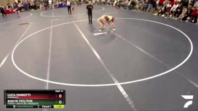 82 lbs Cons. Semi - Luca Mariotti, Minnesota vs Bodyn Molitor, Pursuit Wrestling Minnesota