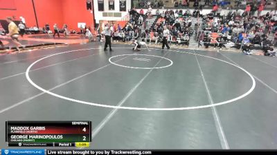 106 lbs Semifinal - Maddox Garbis, Plainfield (NORTH) vs George Marinopoulos, Chicago (MARIST)