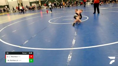 90 lbs Cons. Round 1 - Madison Burkes Jr, MAC Wrestling Club vs Connor L`Heureux, FoxFit