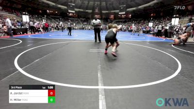 130 lbs 3rd Place - Aubrey Jardot, Perry Wrestling Academy vs Hailey Miller, Ponca City Wrestling