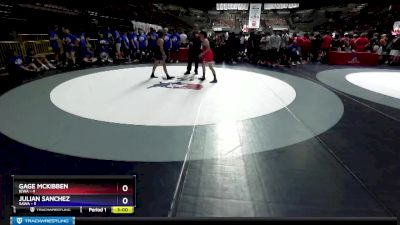 120 lbs Round 2 (16 Team) - Gage Mckibben, IEWA vs Julian Sanchez, SAWA