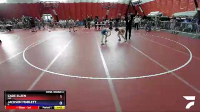 92 lbs Cons. Round 4 - Cade Elzen, MN vs Jackson Marlett, IL