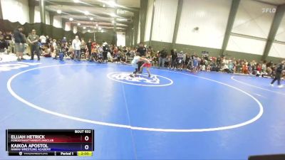 74 lbs Quarterfinal - Elijah Hetrick, FordDynastyWrestlingClub vs Kaikoa Apostol, Hawaii Wrestling Academy