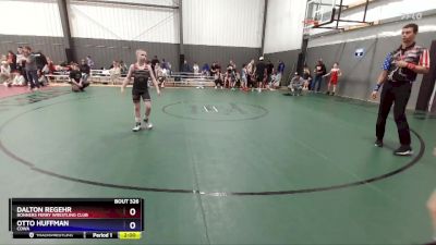 86 lbs Quarterfinal - Dalton Regehr, Bonners Ferry Wrestling Club vs Otto Huffman, COWA