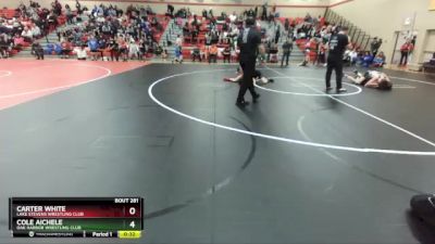 113 lbs Quarterfinal - Cole Aichele, Oak Harbor Wrestling Club vs Carter White, Lake Stevens Wrestling Club