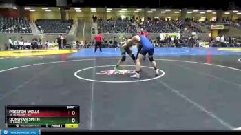 182 lbs Round 1 (4 Team) - Donovan Smith, 3A Rainier vs Preston Wells, 3A Sutherlin