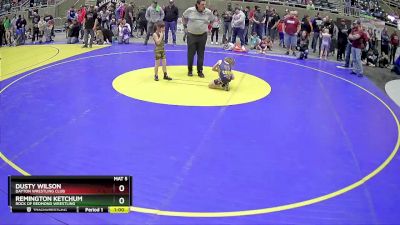 55 lbs Semifinal - Dusty Wilson, Dayton Wrestling Club vs Remington Ketchum, Rock Of Redmond Wrestling