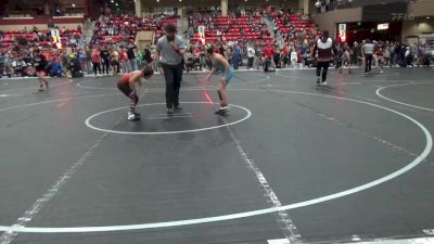 80 lbs Quarterfinal - Brayden Robinson, Holcomb vs Cael Rowley, Chapman Kids Wrestling