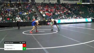 141 lbs Quarterfinal - Jack Mutchnik, American vs Anthony Sparacio, Binghamton