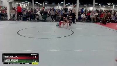 52 lbs Round 6 (10 Team) - Lucas Krause, Fair Lawn Cutters vs Beau Walton, Smyrna Wrestling