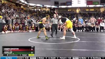 285 lbs Finals (1st & 3rd) - Joseph Kingston, 4-Ankeny vs Aiden Lee, 2-Bettendorf