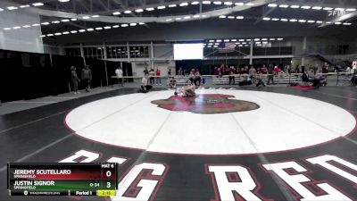 157 lbs Cons. Round 2 - Justin Signor, Springfield vs Jeremy Scutellaro, Springfield