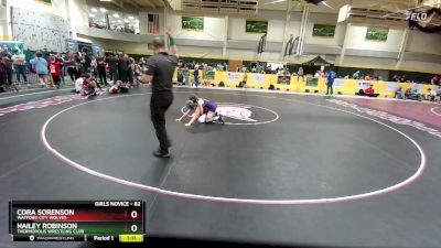 82 lbs Round 2 - Cora Sorenson, Watford City Wolves vs Hailey Robinson, Thermopolis Wrestling Club