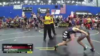 112 lbs Round 2 (6 Team) - Aiden Robideaux, Untouchables Purple vs Ivy Grant, Mat Monsters