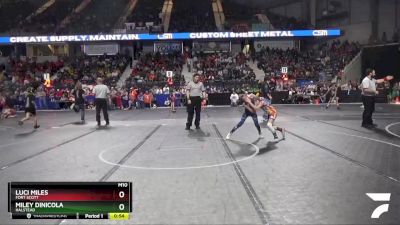 70 lbs Quarterfinal - Miley Dinicola, Halstead vs Luci Miles, Fort Scott