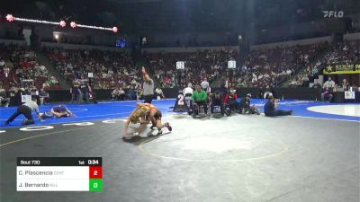 120 lbs Consi Of 16 #1 - Cairo Plascencia, Central vs Justin Bernardo, Hilltop