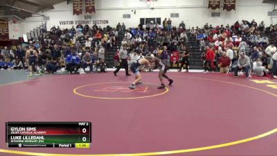 120 lbs Quarterfinal - Gylon Sims, Joliet Catholic Academy vs Luke Lilledahl, Wyoming Seminary (PA)