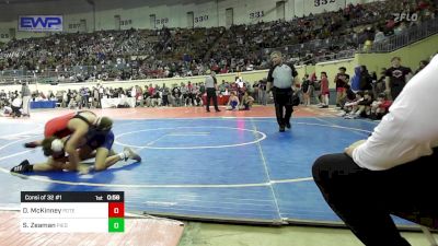 130 lbs Consi Of 32 #1 - Dallas McKinney, Poteau vs Skye Zeaman, Piedmont