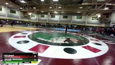 100 lbs Quarterfinal - Kye Knaff, Shepherd Wrestling Club vs Michael Branaugh, Bon Homme