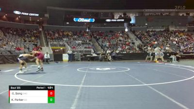 126 lbs Quarterfinal - Evan Seng, Evansville Mater Dei vs Keith Parker, Ben Davis