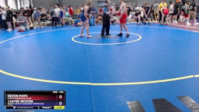 144 lbs Cons. Round 2 - Devon Mayo, Camas Wrestling Club vs Carter Richter, White Center Warriors Wrestling Club