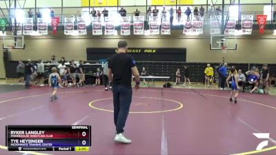 63 lbs Semifinal - Ryker Langley, Powerhouse Wrestling Club vs Tye Heysinger, McDominate Training Center