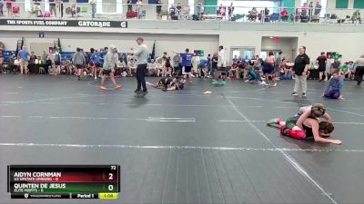 72 lbs Quarterfinals (8 Team) - Aidyn Cornman, U2 Upstate Uprising vs Quinten De Jesus, Elite Misfits