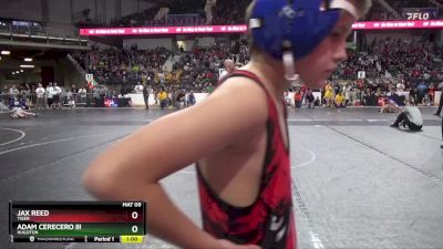 80 lbs Cons. Round 1 - Adam Cerecero Iii, Hugoton vs Jax Reed, Tiger