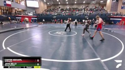 157 lbs Semifinal - Carter Nekvapil, Allen Blue vs Jaiye Bello, Keller Central