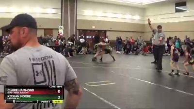 55 lbs Cons. Semi - Keegan Moore, Freedom Wc vs Claire Hammond, Beast Mode Academy