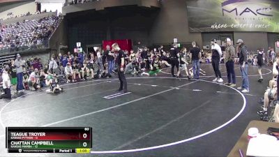 60 lbs Round 3 (4 Team) - Teague Troyer, Kansas Python vs Chattan Campbell, Kansas Mamba