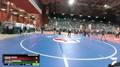 4A-106 lbs Quarterfinal - Cache Wood, Sheridan vs Dylan Sorensen, Kelly Walsh