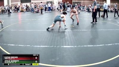 100 lbs Round 3 (4 Team) - Steve Barrett, Roundtree WA vs Lucas Reeves, Steel Valley