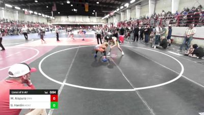 126 lbs Consi Of 8 #2 - Malachi Aispuro, Grindhouse WC vs Gabe Hardin, Montrose Elite