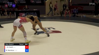 53 lbs Cons. Round 2 - Mateah Roehl, Askren Wrestling Academy vs Melanie Mendoza, Team Tornado Wrestling Club