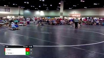 126 lbs Round 2 (6 Team) - Ian Cook, Michigan Blue vs Jason Torres, PA Alliance