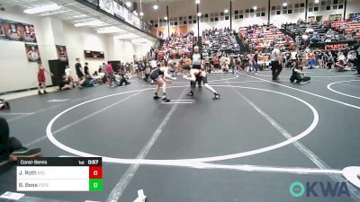 110 lbs Consolation - Jaxton Roth, Sallisaw Takedown Club vs Bodey Boss, Poteau Youth Wrestling Academy