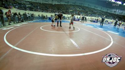 46 lbs Consi Of 16 #1 - Logan Aguilar, Beebe Youth Wrestling vs Richard Widman, Shelton Wrestling Academy