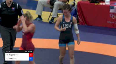 53 kg 1 Of 3 - Haley Augello, NYAC vs Cody Pfau, Titan Mercury Wrestling Club