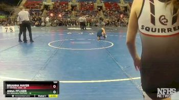120 lbs Quarterfinals (8 Team) - Emma Schneider, E1-Central Cass vs Rei Ogden, W4-Bismarck Century