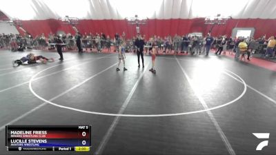 70 lbs Round 2 - Madeline Friess, Ringers Wrestling Club vs Lucille Stevens, Aviators Wrestling