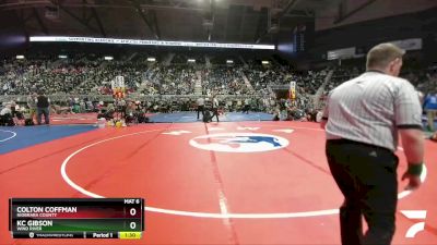 2A-132 lbs Semifinal - Colton Coffman, Niobrara County vs KC Gibson, Wind River