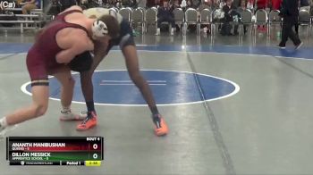 133 lbs Round 2 (4 Team) - Dillon Messick, Apprentice School vs Ananth Manibushan, Queens