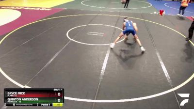 125 lbs Semis & 1st Wrestleback (8 Team) - Bryce Mick, PLPRB vs Quinton Anderson, Minneota